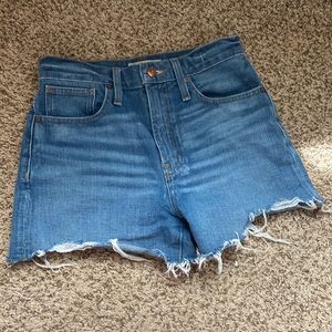 Madewell shorts size 25